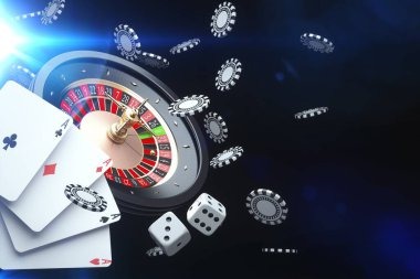 French Roulette wheel and betting layout on ok25